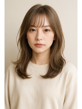 ムオン 春日原(muon) 透明感ミルクティーベージュ