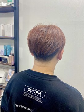 アールヘアーメイク(r hair make) オレンジカラーのメンズスタイル