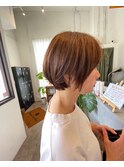 ショート×ベージュ