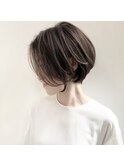 似合わせカット/白髪染め/ショートヘア/大人女子/30代/40代/P
