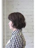 【西荻窪美容室チェーロ】やりすぎない大人のゆるふわパーマボブ