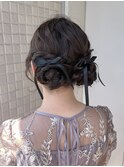 【ツインアレンジ】結婚式/お呼ばれヘア/銀座/ヘアアレンジ