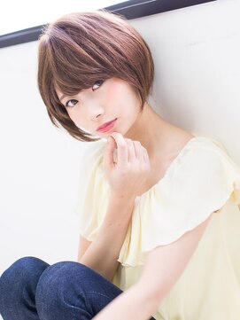 ジェム(GEM) **GEM**なりたい質感が叶う☆前下がりショートボブ