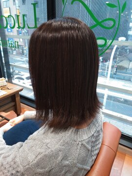 ルッカランス 王子店(Lucca Lance) 1月　肩につく外ハネロブ　スタイル