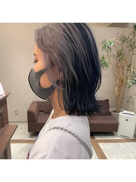 シャンドゥール 栄店(CHANDEUR) 個性派☆デザインカラー寒色透け感カラー大人ショート