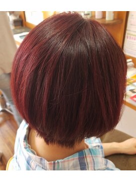 クラージュ 二十四軒店(HAIR SPACE COURAGE) ピンクブラウン