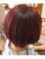 クラージュ 二十四軒店(HAIR SPACE COURAGE) ピンクブラウン