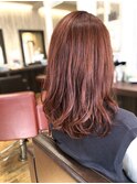 ツヤ髪cherry pink/ブリーチなし/ミルクティーピンク