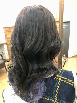 フリー(Free) 大人可愛いインナーカラーパープルモーブバイオレット