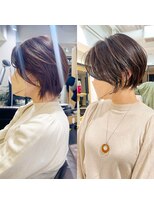 アヴァロン(AVALON) 絶壁解消/ひし形/前下がり/大人ショートボブ/30代/40代★猪狩★