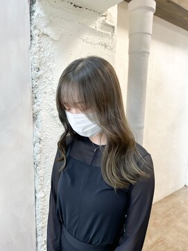 アリー 原宿 表参道(ALLY) [ALLY松村]ブリーチなしオリーブベージュ