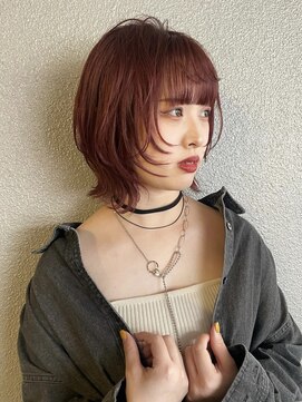 ジアン(GIEN) ボルドーカラー×モードウルフ