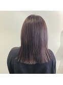 【白髪ぼかし】白髪ぼかしハイライト×ピンクラベンダーカラー