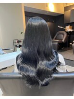 ブレンド 渋谷(BLend)&nbsp;縮毛矯正.レイヤーカット.ブルーブラック.髪質改善.ヘアカラー