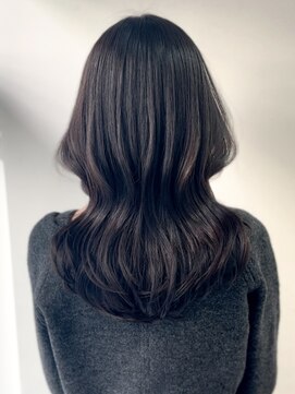 ミレバイジェニー (mirae by geny) ブルーブラック　くびれヘア　韓国ヘアd