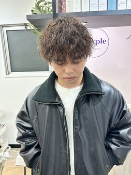 パープル(purple) メンズツイストスパイラル