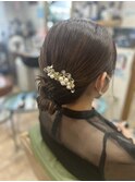 結婚式アレンジ、シニヨンアレンジ