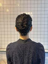 アップスタイル　結婚式アレンジ