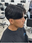 メンズカットパーマニュアンスパーマセンターパート刈り上げ