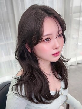 リッカ(LICCA) 【RINA】チョコグレージュ×レイヤーカット☆韓国ヨシンモリ巻き