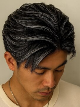 バース 梅田中崎町店(BIRTH) メンズハイライトバレイヤージュメッシュ