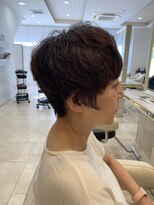 アッシュ 仙川店(Ash)&nbsp;大人美人ベリーショートNOパーマアッシュブラウン外はねくせ毛