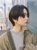 ガーデンヨコハマエスト(GARDEN YOKOHAMA est)&nbsp;ショート　ショートボブ　ハンサムショート　前髪　暗めカラー