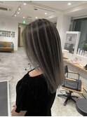 ハイライトバレイヤージュダブルカラーケアブリーチ20代30代40代