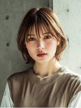 髪質改善/ショート/ショートボブ/艶髪/酸性ストレート