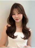 20代30代大人可愛いレイヤーカット顔周り縮毛矯正髪質改善原宿