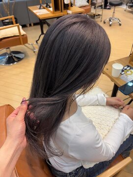 ユニ バイ マグ 長野店(Uni.by Mag) " 透け感抜群" ダブルカラー ミルクティーピンクベージュ