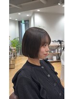 リエート 四条河原町(Lieto)&nbsp;髪質改善ストレート学割丸みショートボブ１０代２０代縮毛矯正
