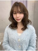 ブラウンカラー/透明感カラー/まろやかブラウン/レイヤーカット