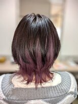 ヘアーズファイン(hair's fine)&nbsp;春カラー◎ショートウルフ×レイヤーカットで軽やか韓国風