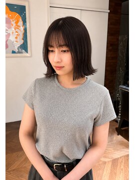 サラ 山口店(SARA) 外ハネボブ×シースルーバング