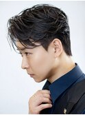 メンズビジネスリクルートショート就活かき上げセンターパート