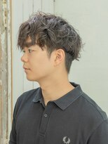 キューブ(HAIR MAKE Cube)&nbsp;パーマ風　刈り上げショートマッシュ