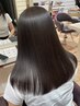 【忙しい大人女性】時短でまとまる艶髪/カット+プレミアム縮毛矯正＆TR/20000
