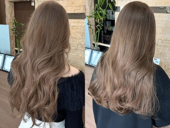 グラムアッシュ(GLAM ASH)の写真/《HOT PEPPER Beauty AWARD BEST SALON SILVER受賞》指先まで指通りの良い髪質改善トリートメントが高評価