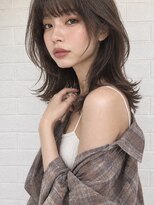 キース ヘアアンドメイク 恵比寿(kith. hair&make)&nbsp;透明感グレージュ/くびれカット/ミディアム/レイヤーカット