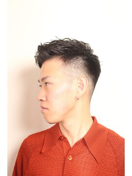 メリケンバーバーショップ フクオカ(MERICAN BARBERSHOP FUK) クラウドマッシュテクノセミウェットワイルドツーブロック69