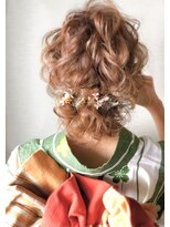 《へアセット》浴衣に似合う☆ルーズシニヨンスタイル