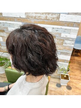 ハウオリ ヘアーワークス(Hauoli hair works) レイヤーボブ×スパイラルミックスパーマ