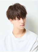 波巻きスパイラルパーマツーブロックツイストパーマメンズヘア