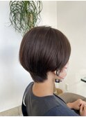 斜めバング/グレージュカラー/デザインカラー/奥沢/自由が丘