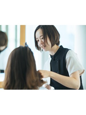 気さくな女性スタイリストがお出迎え♪初めての方も緊張せずに居心地の良い空間で、ずっと通いたくなる。