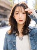 【FRAME+御堂筋難波】大人カジュアル◎ミディアムロブ