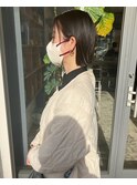 ミニボブ/黒髪ボブ/ちょいバング