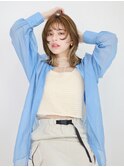 【AINM】顔周りレイヤー インナーカラー ミルクチョコレート