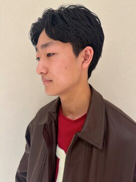 ノラギンザユー(NORA GINZA/U) メンズパーマパーマメンズニュアンスパーマパーマセンターパート